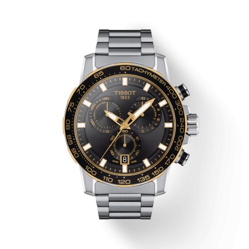 Tissot Supersport Chrono Stainless Steel - Yellow Gold / Black / Bracelet
